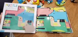 Set di giocattoli per treni e costruzioni in blocchi