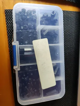 Tornillos Nylon M3 Negros 180 Piezas