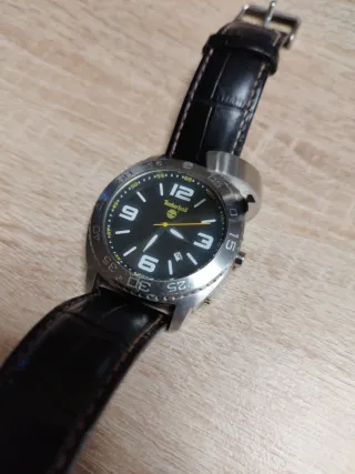 NO NEGOCIABLE.Reloj Timberland Hombre Negro/Plata