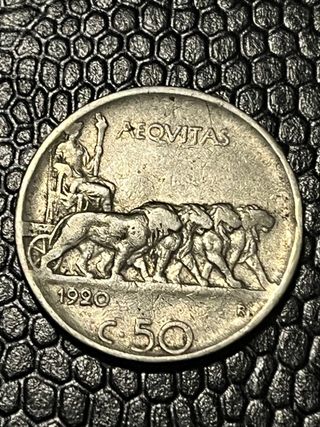 50 Centesimi 1920 Italia