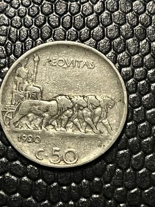 50 Centesimi 1920 Italia