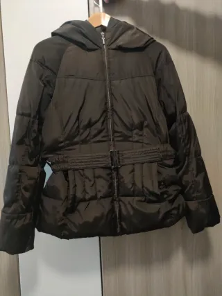 Piumino donna Conbipel marrone con cappuccio