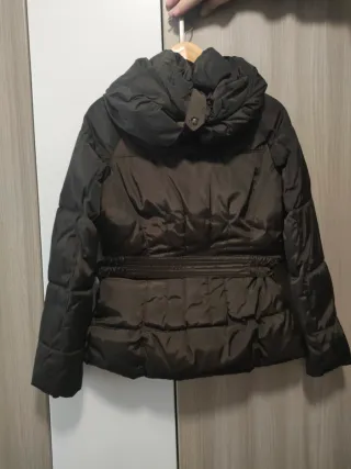 Piumino donna Conbipel marrone con cappuccio