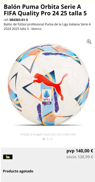 Balón Puma Orbita Serie A 24/25 FIFA Quality Pro