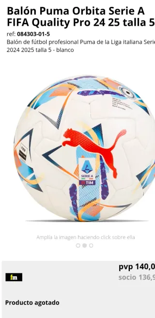 Balón Puma Orbita Serie A 24/25 FIFA Quality Pro