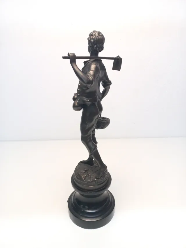 Escultura Bronce Victor Rousseau Retour des Champs