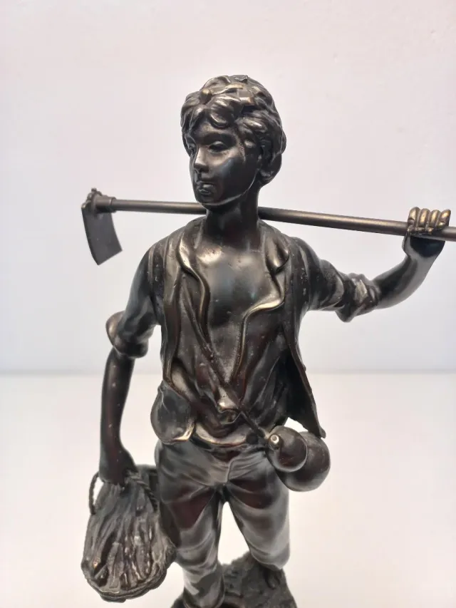 Escultura Bronce Victor Rousseau Retour des Champs