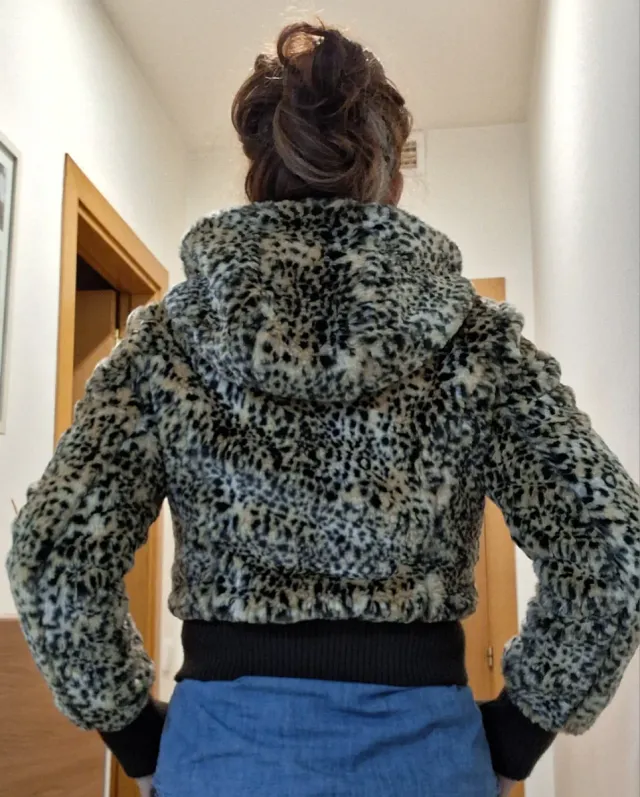 Chaqueta pelo Zara Animal Print Talla M