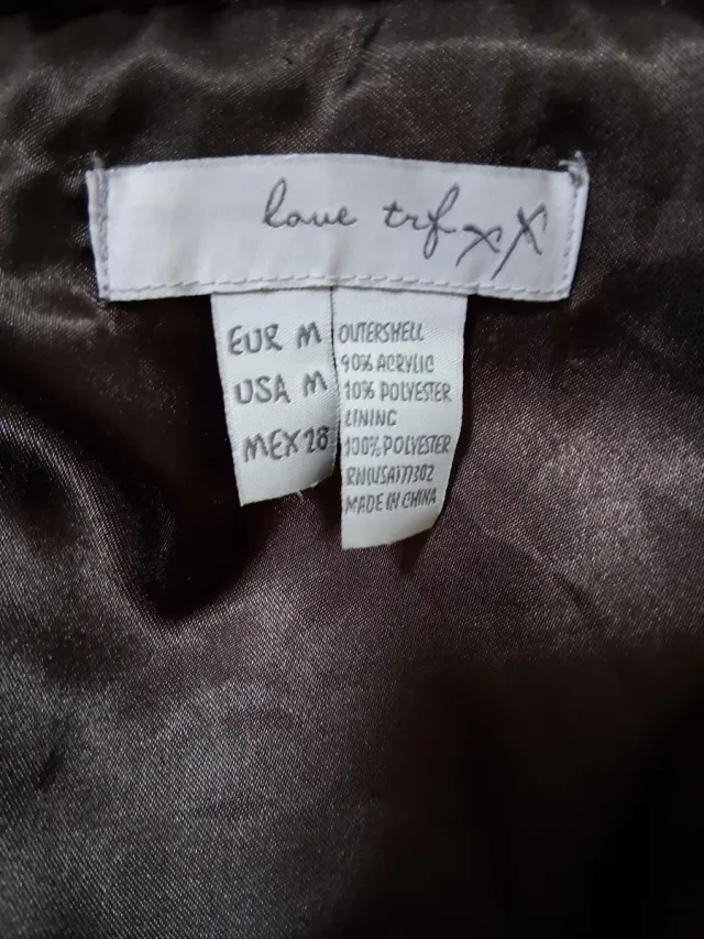 Chaqueta pelo Zara Animal Print Talla M