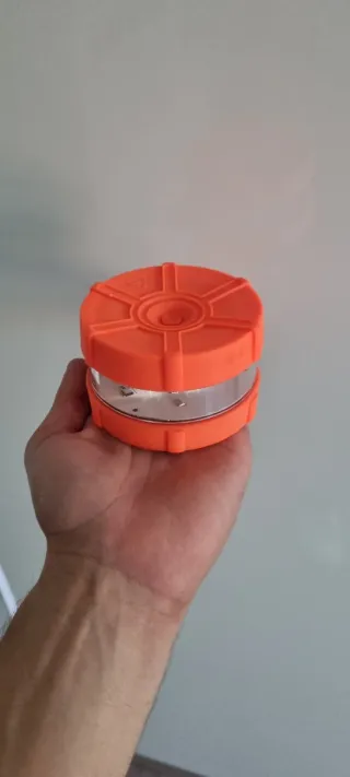 Luz de emergencia naranja