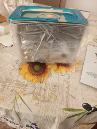 Limpiador Ultrasónico Joyas Plata Azul