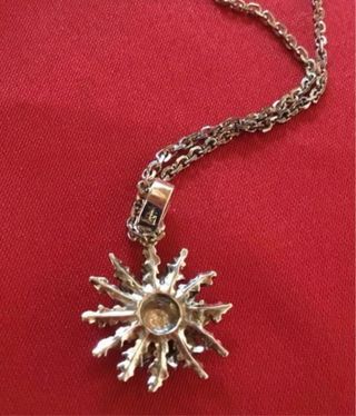 Colgante Eguzkilore Plata con Cadena