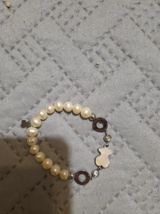 Pulsera Tous Perlas y Oso