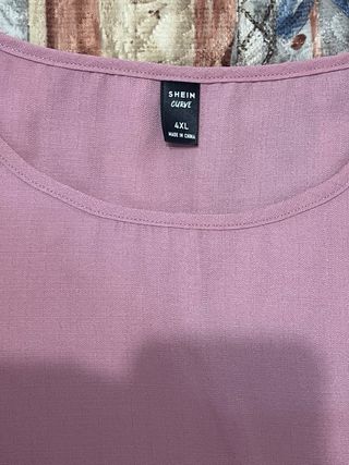 Vestito lungo rosa Shein taglia 4XL