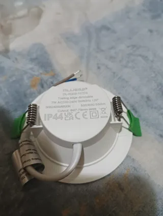 6 Focos LED Empotrables Downlight 7W IP44