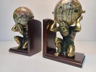 Coppia di supporti per libri Atlas Mitologico