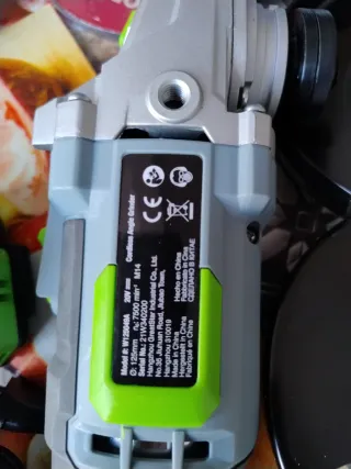 Amoladora Angular WORKPRO Batería 20V