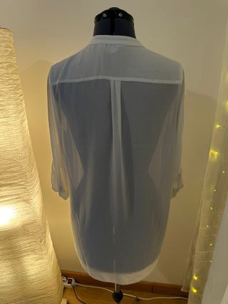 Camicia bianca trasparente