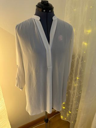 Camicia bianca trasparente