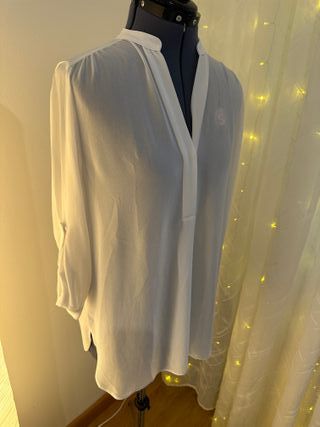 Camicia bianca trasparente