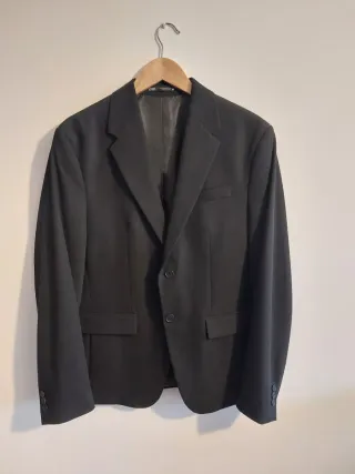 Chaqueta Americana Zara Negra Hombre Talla 48