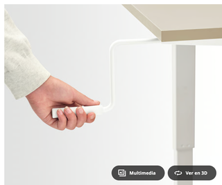 Escritorio Trotten Elevable IKEA Beige