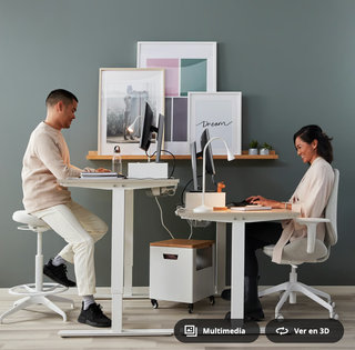 Escritorio Trotten Elevable IKEA Beige