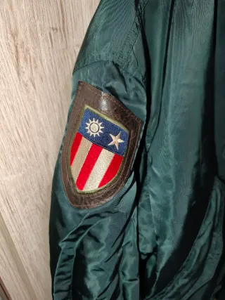 Chaqueta Alpha Industries CWU 45/P Cuello Cuero