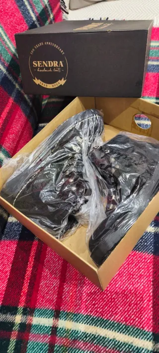 Botines Sendra Piel Negros Hechos a Mano