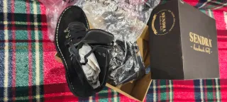 Botines Sendra Piel Negros Hechos a Mano