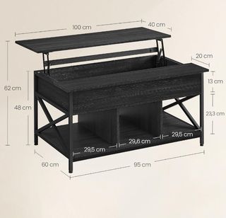 VASAGLE Mesa de Centro, Mesa de Café