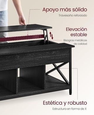 VASAGLE Mesa de Centro, Mesa de Café