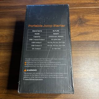 Arrancador de Batería Coche 27000mAh 6000A