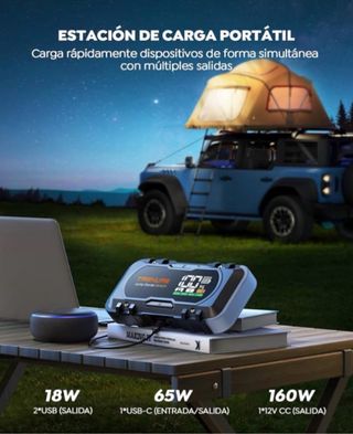 Arrancador de Batería Coche 27000mAh 6000A