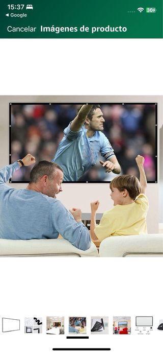 ¡REBAJA! Pantalla Proyección Portátil