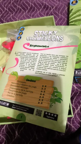 Juego de mesa Sticky Chameleons