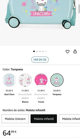 Maleta Infantil Roll Road Little Me Turquesa