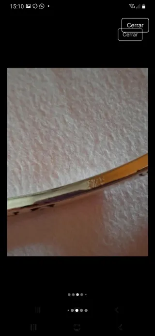 Pulsera plata triangular