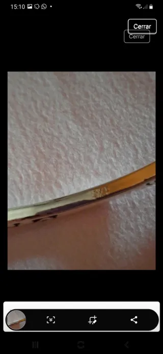 Pulsera plata triangular