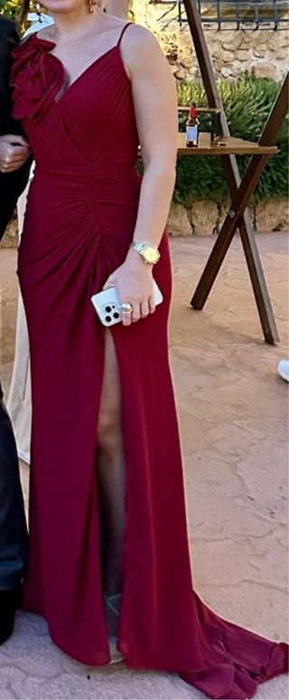 Vestido Fiesta Eyra Brand Rojo cereza