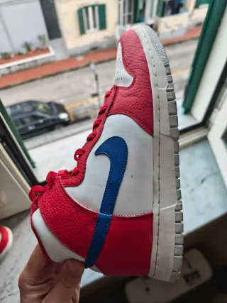 Nike Air Dunk n. 43 rosso e bianco