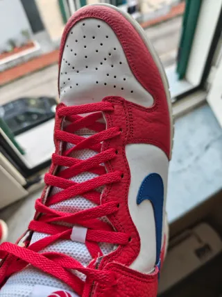 Nike Air Dunk n. 43 rosso e bianco