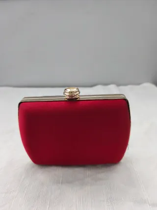 Bolso de fiesta azul y rojo. Clutch