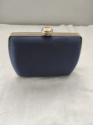 Bolso de fiesta azul y rojo. Clutch