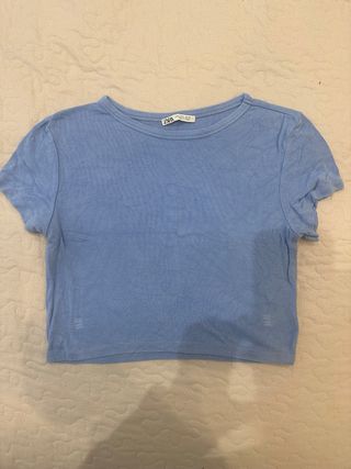 Top Zara Azul Talla L