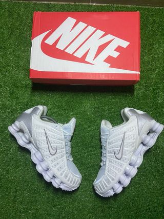 Nike Shox Blancos Plata