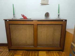 Cubre radiador madera y rejilla