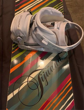 Tabla Snowboard Tijuana con Fijaciones