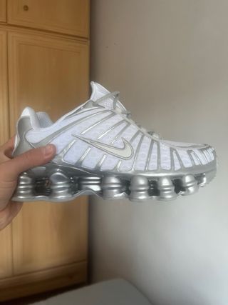 Nike Shox TL Blancas Plata