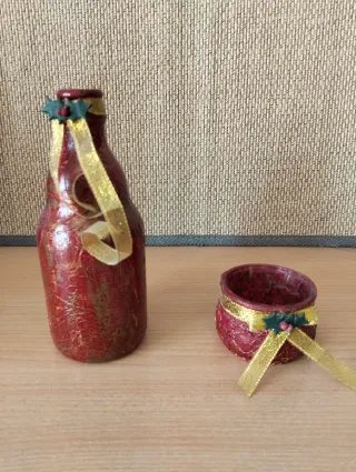 Bottiglie decorate a mano